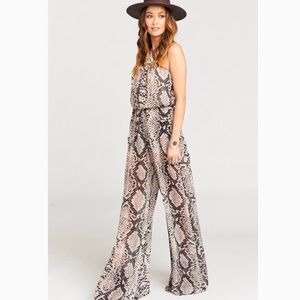 Snake print jumpsuit designed By Together.